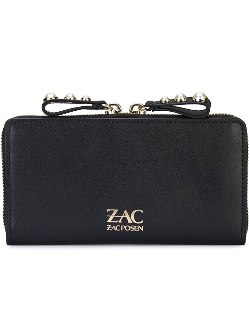 ZAC Zac Posen Eartha Zipped Smooth Leather Wallet -  Pearl Lady